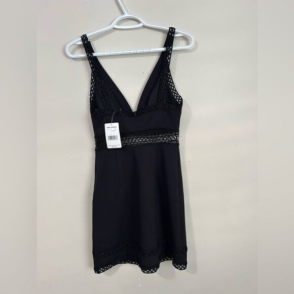 NWT Free People Iris Crochet-Inset Mini Dress - Picture 6 of 11